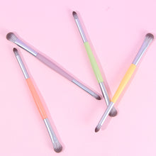 Load image into Gallery viewer, Professional Double Head Natural Eye Makeup Brushes Eyeshadow Contour Blending Smokey Make Up Beauty Make Up Brushes Tool