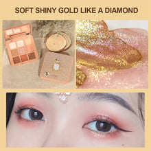 Load image into Gallery viewer, 9 Colors Animal Embroidery Eyeshadow Palette Matte Glitter Cute Eyeshadow Makeup Palette Long-lasting Nude Eye Pigments
