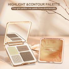 Load image into Gallery viewer, Highlight & Contour Palette Natural Long-lasting Waterproof Matte Highlight Make Up Face Powder Cosmetic Waterproof Contour Bronzer Powder Palette