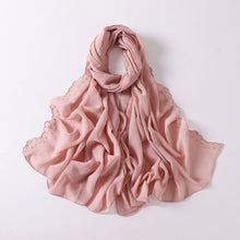 Load image into Gallery viewer, Fashion Silky Satin Turbans For Women Plain Lace Head Scarf For Ladies Elegant Shawl Muslim Scarves Head Wraps