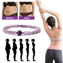Load image into Gallery viewer, Natural Amethysts Bracelet Body-purify Slimming Healing Stone Bracelets For Women Men Loss Weight Yoga Meditation Jewelry