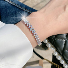 Load image into Gallery viewer, 1Pc Fashion Women's Crystal Diamond Bracelet Gold and Silver Rose Gold Bracelet Weight Loss Magnetic Therapy Bracelet