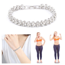 Load image into Gallery viewer, 1Pc Fashion Women's Crystal Diamond Bracelet Gold and Silver Rose Gold Bracelet Weight Loss Magnetic Therapy Bracelet