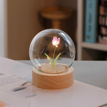 Load image into Gallery viewer, DIY Handmade Light Ins Tulip Night Light Gift Fairy Light DIY Material Package Creative Flower Bedside Light Desktop Ornament Lamp
