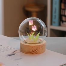 Load image into Gallery viewer, DIY Handmade Light Ins Tulip Night Light Gift Fairy Light DIY Material Package Creative Flower Bedside Light Desktop Ornament Lamp