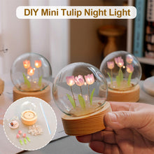 Load image into Gallery viewer, DIY Handmade Light Ins Tulip Night Light Gift Fairy Light DIY Material Package Creative Flower Bedside Light Desktop Ornament Lamp