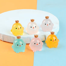Load image into Gallery viewer, 1Pc Night Light Stereo Crown Chicken Handmade DIY Night Light Decorative Ornaments Cream Gum Resin Accessories Micro-view