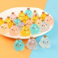 Load image into Gallery viewer, 1Pc Night Light Stereo Crown Chicken Handmade DIY Night Light Decorative Ornaments Cream Gum Resin Accessories Micro-view