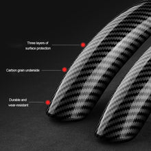Load image into Gallery viewer, 2Pcs Universal Carbon Fiber Car Steering Wheel Cover Safe and Non-Slip Car Auto Interior Decoration Accessories Suitable Most Cars Four Seasons