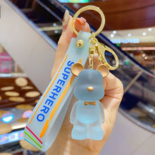 Load image into Gallery viewer, Lovely Cartoon Bear Car Key Chain Pendant Bag Pendant Keychain Delicate Simple Key Chain for Girls Couple Gifts