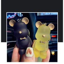 Load image into Gallery viewer, Lovely Cartoon Bear Car Key Chain Pendant Bag Pendant Keychain Delicate Simple Key Chain for Girls Couple Gifts