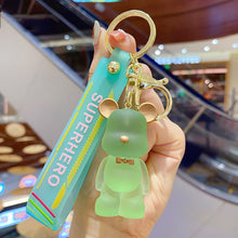 Load image into Gallery viewer, Lovely Cartoon Bear Car Key Chain Pendant Bag Pendant Keychain Delicate Simple Key Chain for Girls Couple Gifts