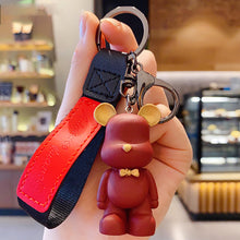 Load image into Gallery viewer, Lovely Cartoon Bear Car Key Chain Pendant Bag Pendant Keychain Delicate Simple Key Chain for Girls Couple Gifts
