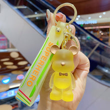 Load image into Gallery viewer, Lovely Cartoon Bear Car Key Chain Pendant Bag Pendant Keychain Delicate Simple Key Chain for Girls Couple Gifts