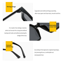 Load image into Gallery viewer, Fashion Rice Nail Square Sunglasses with Integrated Lenses for Men and Women's Travel Summer UV Resistant Sunglasses