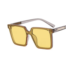 Load image into Gallery viewer, Fashion Rice Nail Square Sunglasses with Integrated Lenses for Men and Women's Travel Summer UV Resistant Sunglasses