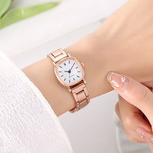 Load image into Gallery viewer, Fashion Steel Band Square Dial Watch Women's Rose Gold Quartz Watch Retro Casual Ladies Wristwatch