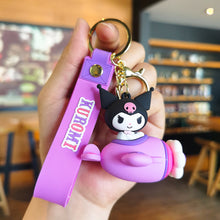 Load image into Gallery viewer, Kawaii Creative Lovers Cute Cartoon Keychain Cat Animal Aircraft Bag Decoration Pendant Car Key Chain Kids Birthday Gifts