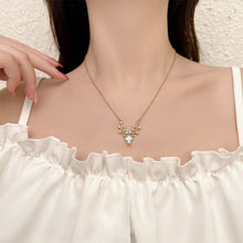 Load image into Gallery viewer, Elk Pendant Necklace Fashionable Creative Simple Diamond Chain Splicing Necklace Clavicle Chain Jewelry Accessory