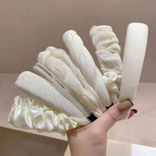 Load image into Gallery viewer, Women Lace Pearls Hair Hoop Hair Compression Headband All-match Temperament Simple Headband Hair Accessories
