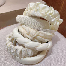 Load image into Gallery viewer, Women Lace Pearls Hair Hoop Hair Compression Headband All-match Temperament Simple Headband Hair Accessories