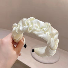 Load image into Gallery viewer, Women Lace Pearls Hair Hoop Hair Compression Headband All-match Temperament Simple Headband Hair Accessories