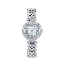 Load image into Gallery viewer, Shiny Fashion Roman Patterned Diamond Studded Women's Performance Watch Quartz Bracelet Daily Ladies Wristwatch