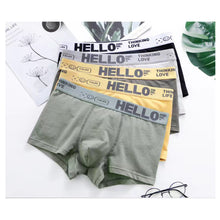 Load image into Gallery viewer, Solid Color Men's Underpants Soft Skin-friendly Breathable Comfortable Elastic Flat Angle Underpants
