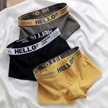 Load image into Gallery viewer, Solid Color Men's Underpants Soft Skin-friendly Breathable Comfortable Elastic Flat Angle Underpants