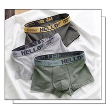 Load image into Gallery viewer, Solid Color Men's Underpants Soft Skin-friendly Breathable Comfortable Elastic Flat Angle Underpants