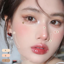 Load image into Gallery viewer, Tri-color Concealer Cover Dark Circles Spots Acne Marks Brightening Moisturizing Delicate Concealer Facial Makeup Cosmetics