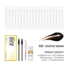 Load image into Gallery viewer, Natural Stereoscopic Eyebrow Dye Cream Set Waterproof Sweatproof Natural Long-lasting Eyebrow Dye Set Eyebrow Cosmetics