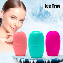 Load image into Gallery viewer, Silicone Face Ice Tray Soothing Sensitivity Eliminating Swelling Shrinking Pores Safe Recyclable Ice Tray Beauty Skin Care Tool