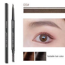 Load image into Gallery viewer, Natural Waterproof Sweatproof Eyebrow Pencil Long Lasting Fine Pointed Refill Eyebrow Pencil Eye Brow Makeup Cosmetics