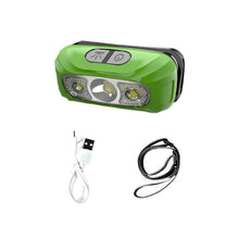 Load image into Gallery viewer, Outdoor Intelligent Sensor Headlight Built-In Lithium Battery USB Charging LED Headlight Waterproof Night Riding Fishing Running Equipment