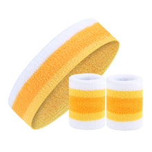 Load image into Gallery viewer, Fashion Unisex Sweat Absorption Sports Towel Headband Wrist Strap Set Fitness Running Basketball Yoga Antiperspirant Headband Anti-Wrist Strap Sports Protective Equipment
