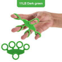 Load image into Gallery viewer, Silicone Five-Finger Puller Grip Training Equipment Portable Colorful Strength Exercise Fitness Accessories Decompression Relaxation Rehabilitation Training Small Tools