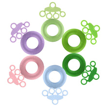 Load image into Gallery viewer, Silicone Five-Finger Puller Grip Training Equipment Portable Colorful Strength Exercise Fitness Accessories Decompression Relaxation Rehabilitation Training Small Tools