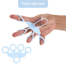 Load image into Gallery viewer, Silicone Five-Finger Puller Grip Training Equipment Portable Colorful Strength Exercise Fitness Accessories Decompression Relaxation Rehabilitation Training Small Tools