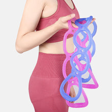 Load image into Gallery viewer, 7-Hole Puller Home Fitness Chain Elastic Belt Open Shoulder Beauty Back Expansion Chest Relaxation Shoulder Neck Yoga Silicone Stretch Resistance Belt Portable Gym Equipment