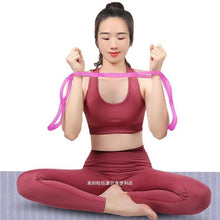 Load image into Gallery viewer, 7-Hole Puller Home Fitness Chain Elastic Belt Open Shoulder Beauty Back Expansion Chest Relaxation Shoulder Neck Yoga Silicone Stretch Resistance Belt Portable Gym Equipment