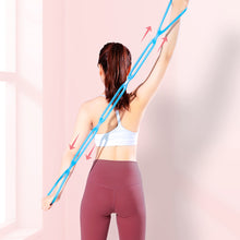 Load image into Gallery viewer, 7-Hole Puller Home Fitness Chain Elastic Belt Open Shoulder Beauty Back Expansion Chest Relaxation Shoulder Neck Yoga Silicone Stretch Resistance Belt Portable Gym Equipment