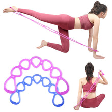 Load image into Gallery viewer, 7-Hole Puller Home Fitness Chain Elastic Belt Open Shoulder Beauty Back Expansion Chest Relaxation Shoulder Neck Yoga Silicone Stretch Resistance Belt Portable Gym Equipment