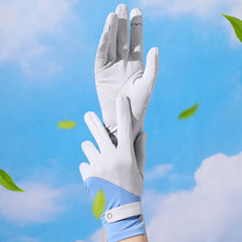 Load image into Gallery viewer, Summer Women's Sunscreen Gloves Flip Finger Anti-Slip Ice Silk Breathable Driving Riding Outdoor UV Protection Gloves