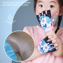 Load image into Gallery viewer, 1 Pair Children's Professional Sports Gloves Riding Balance Bike Skateboard Climbing Half Finger Gloves Breathable Shock Absorbent Non-Slip Outdoor Sports Equipment 2-10 Years