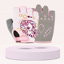 Load image into Gallery viewer, 1 Pair Children's Professional Sports Gloves Riding Balance Bike Skateboard Climbing Half Finger Gloves Breathable Shock Absorbent Non-Slip Outdoor Sports Equipment 2-10 Years