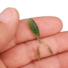 Load image into Gallery viewer, 10PCS Lure Twin-Tail Soft Bait Root Fishing Micro Objects Fork Tail Bait PVC With Glitter Bionic Bait 3.5CM/0.4G Fishing Equipment