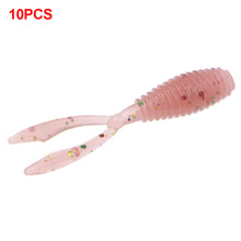 Load image into Gallery viewer, 10PCS Lure Twin-Tail Soft Bait Root Fishing Micro Objects Fork Tail Bait PVC With Glitter Bionic Bait 3.5CM/0.4G Fishing Equipment