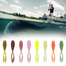 Load image into Gallery viewer, 10PCS Lure Twin-Tail Soft Bait Root Fishing Micro Objects Fork Tail Bait PVC With Glitter Bionic Bait 3.5CM/0.4G Fishing Equipment