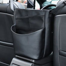 Load image into Gallery viewer, Leather Car Seats Storage Pocket Between Organizer Seat Gap Bag Hanging Auto Net Pocket Handbag Holder